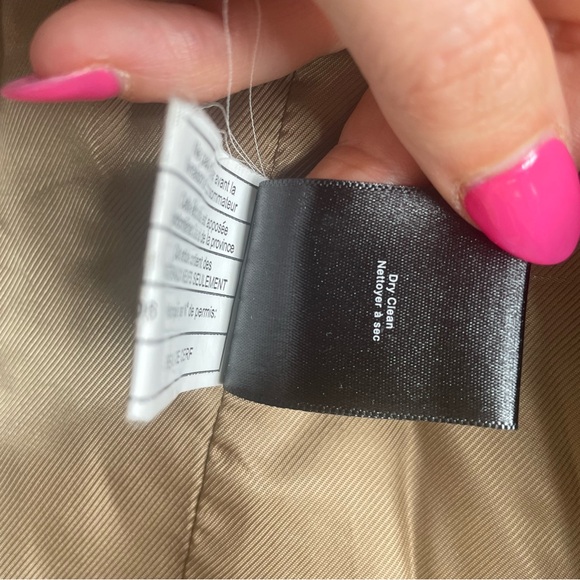 Babaton Aritzia Tan Pearce Pea Coat XS Wool Cashmere - Picture 13 of 16